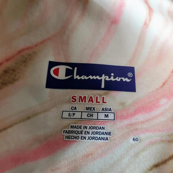 NWT Champion Pink Marble High-Rise Leggings Women's Size Small - Picture 3 of 12